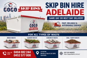 Same Day Mixed Waste Skip Bin Hire Adelaide | GoGo Skip Bins